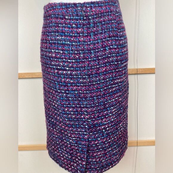 J.Crew No.2 Pencil high waisted lined wool Boucle tweed skirt - Picture 2 of 8